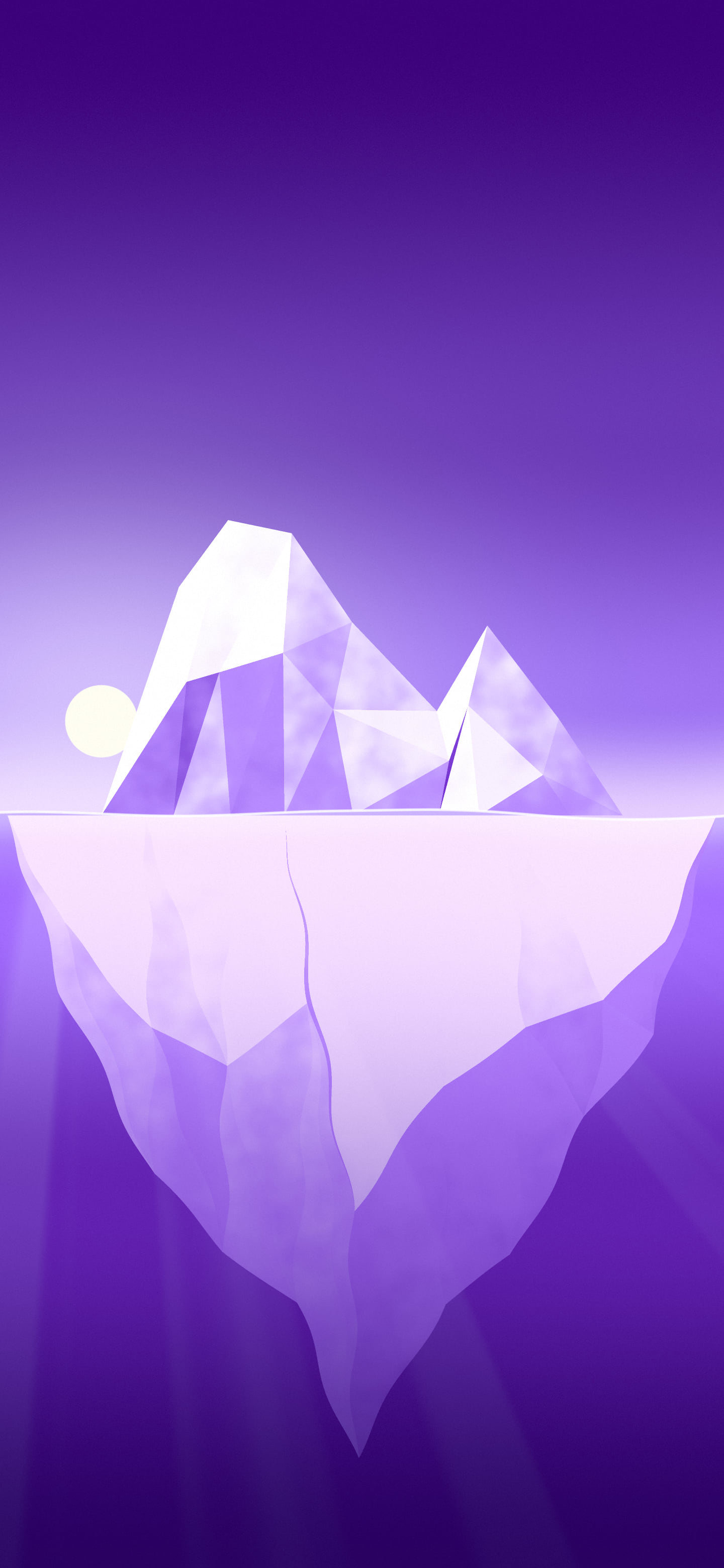 Purple Iceberg wallpaper for iPhone and Android