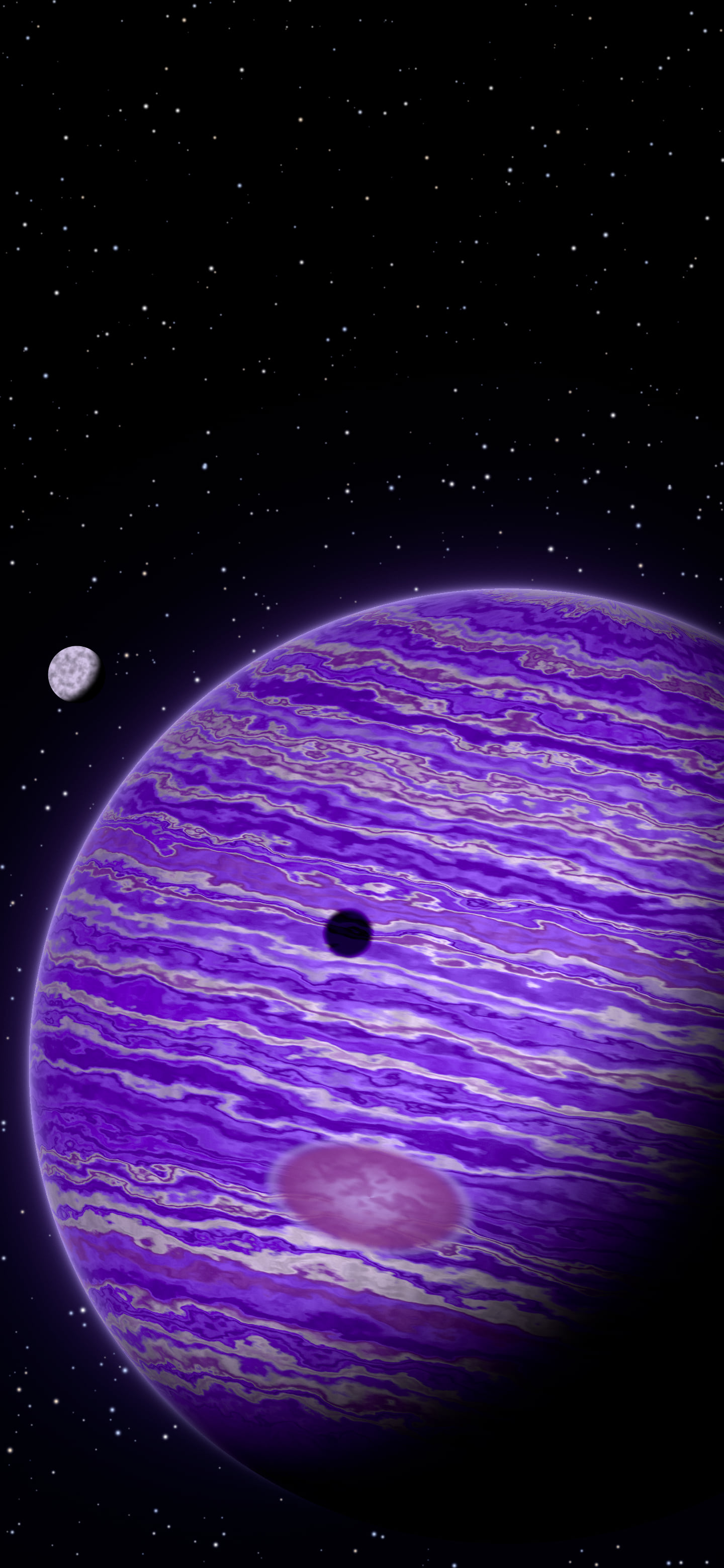 Purple Jupiter wallpaper for iPhone and Android