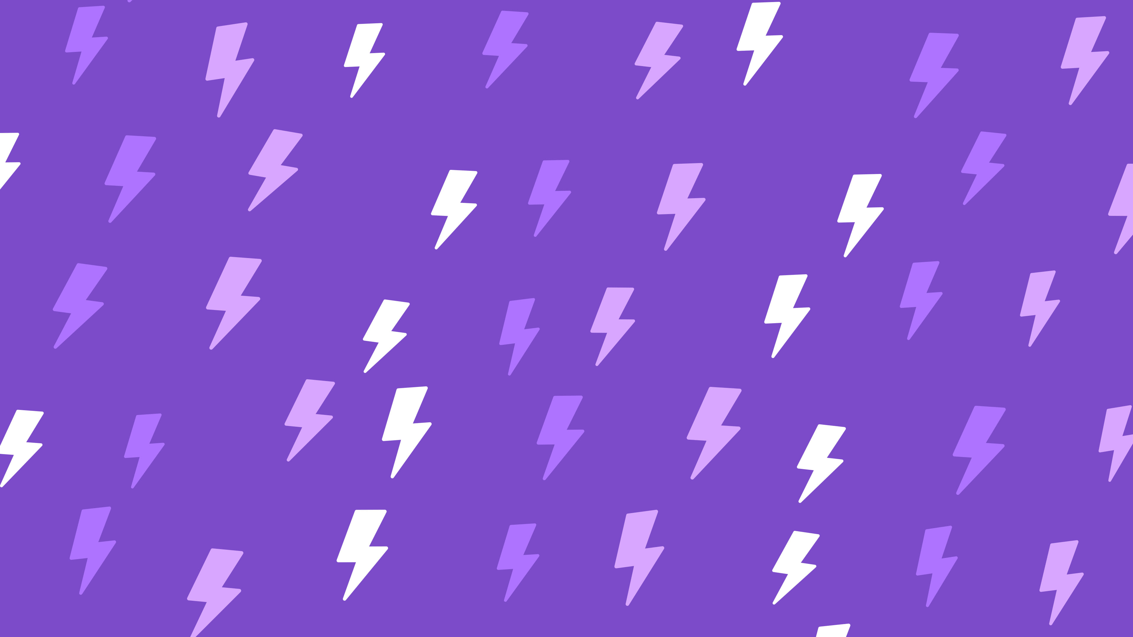 Purple Lightning Bolt Pattern desktop wallpaper in 4K