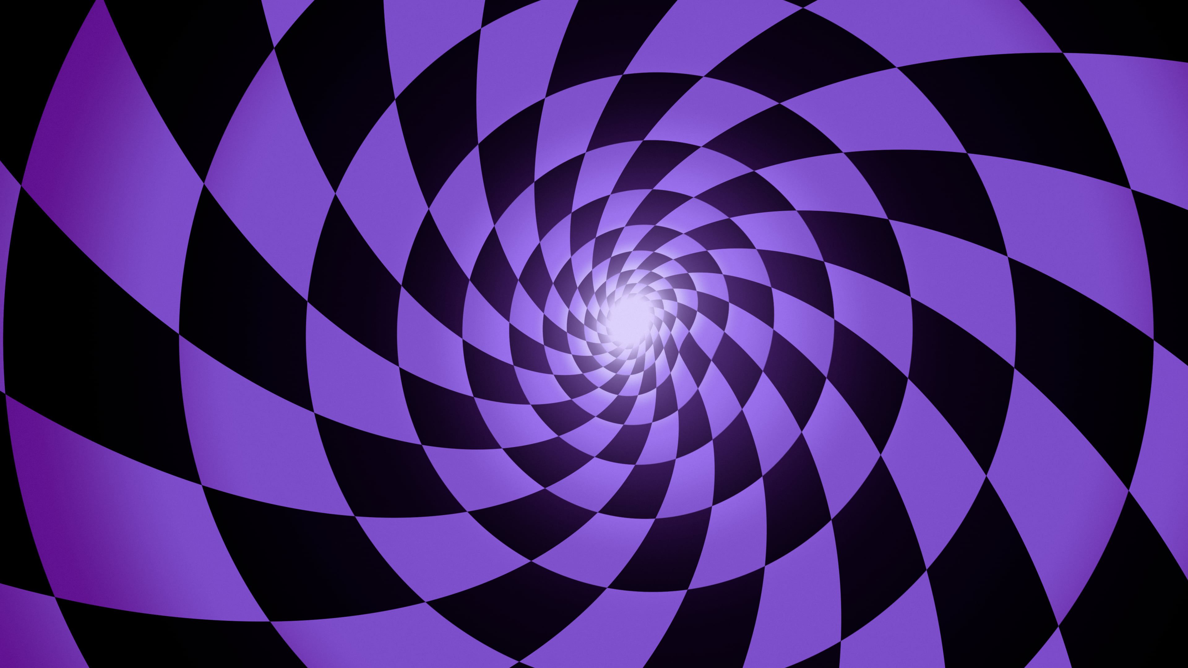 Purple Optical Illusion Tunnel desktop wallpaper in 4K
