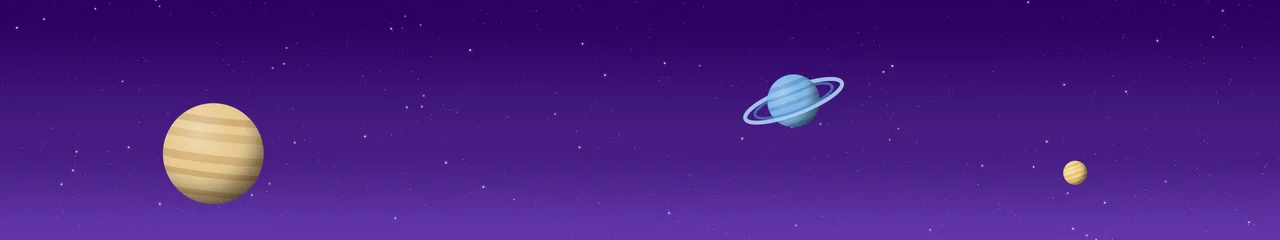 Purple Planets triple monitor wallpaper, 7680 × 1440