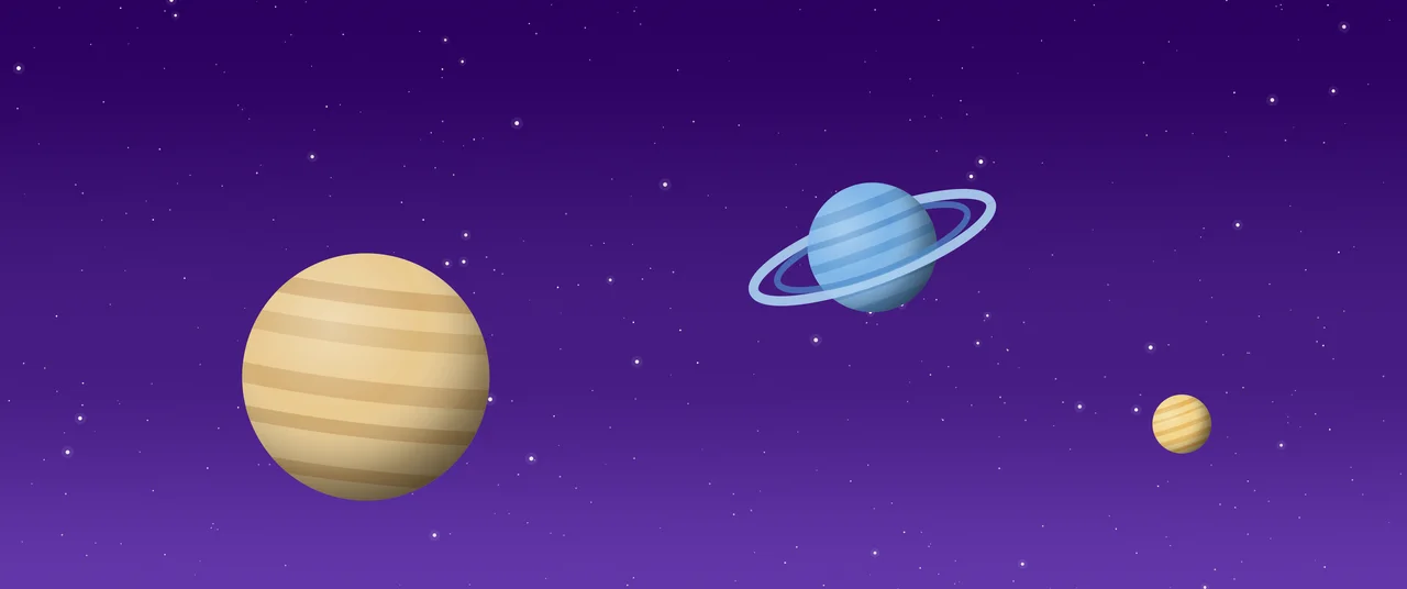 Purple Planets ultrawide wallpaper, 3440 × 1440