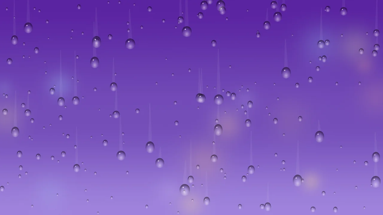 Purple Rainy Window desktop wallpaper in 4K