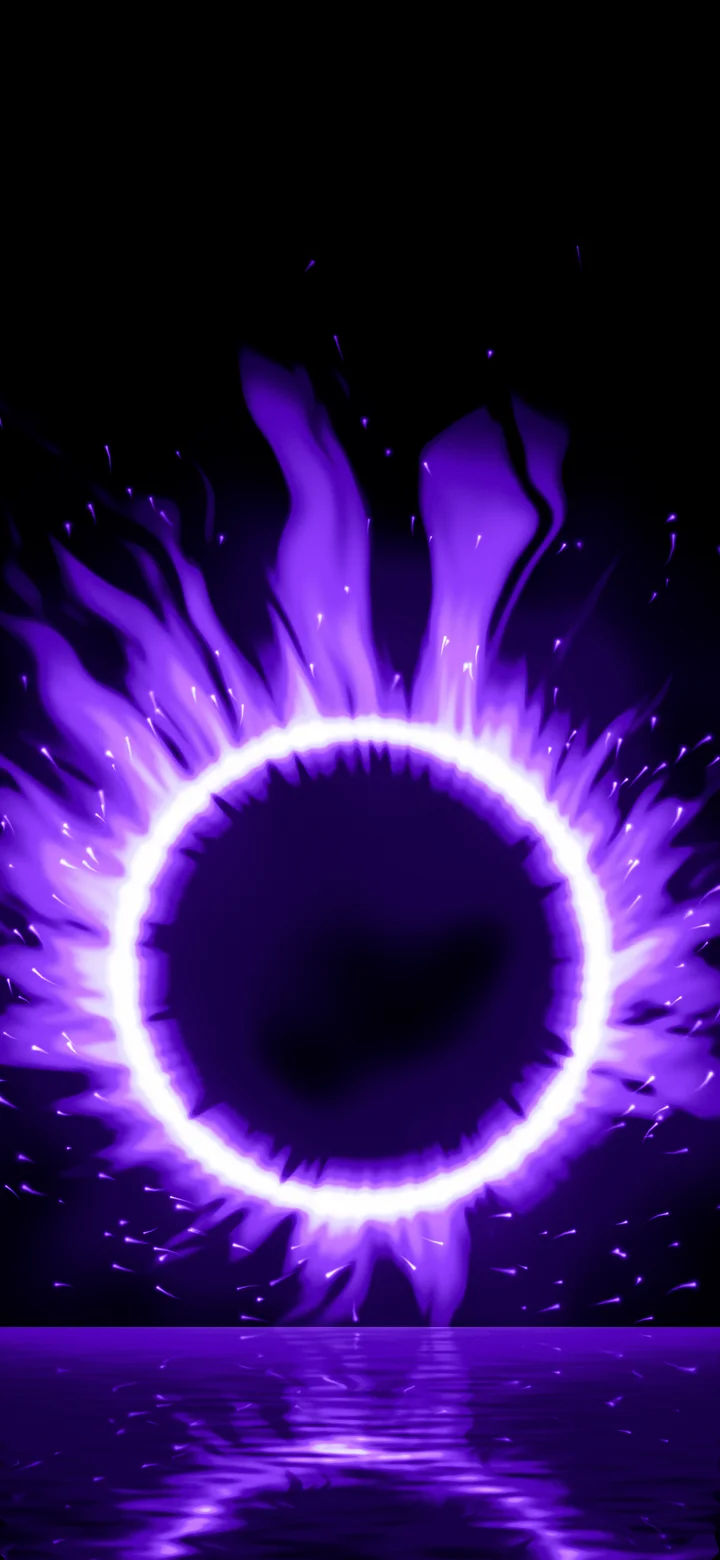 Purple Ring of Fire wallpaper for iPhone and Android
