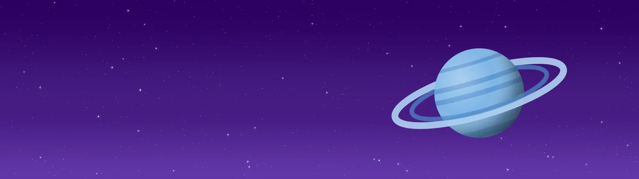 Purple Ringed Planet dual monitor wallpaper, 7680 × 2160