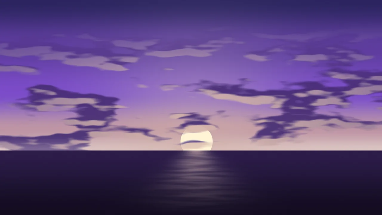 Purple Sunset Sky desktop wallpaper in 4K