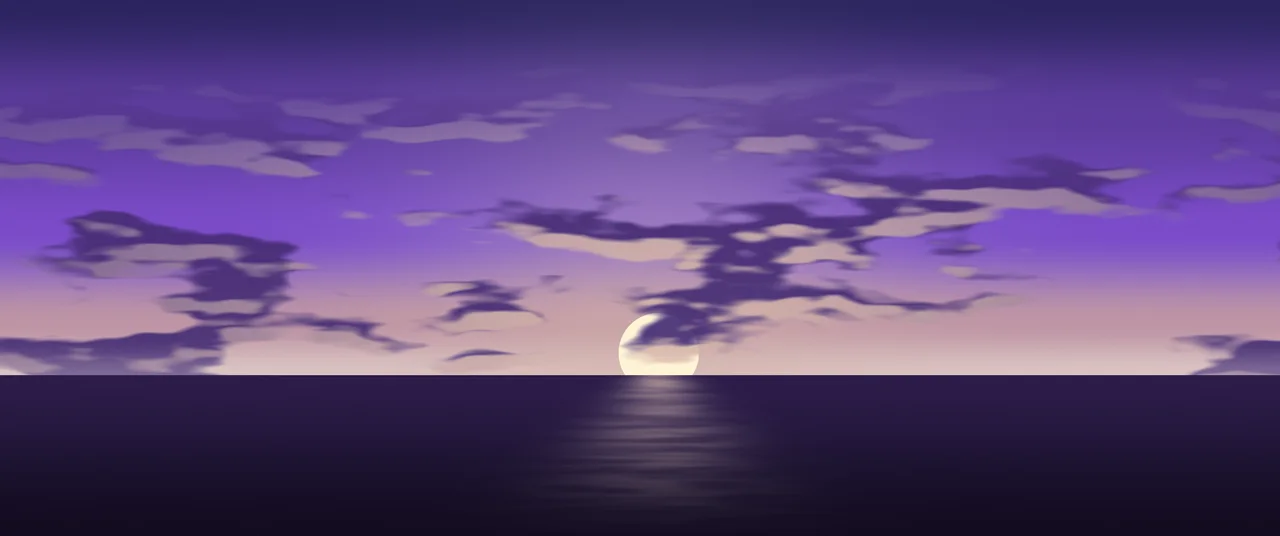 Purple Sunset Sky ultrawide wallpaper, 3440 × 1440
