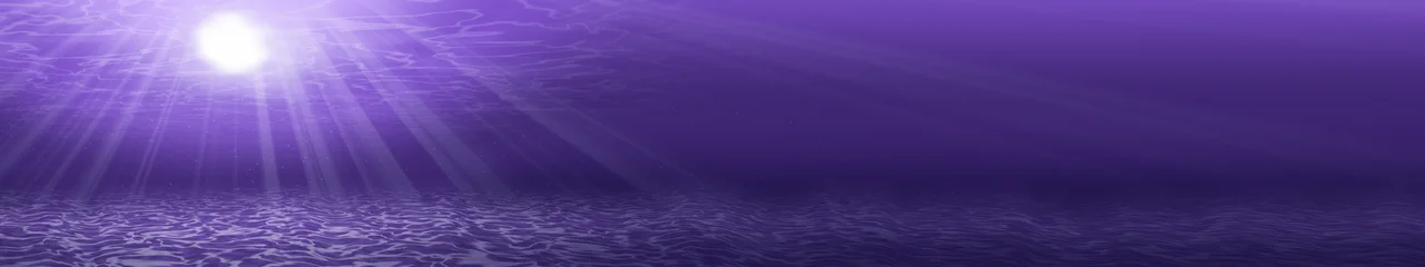 Purple Underwater Sun Rays triple monitor wallpaper, 7680 × 1440