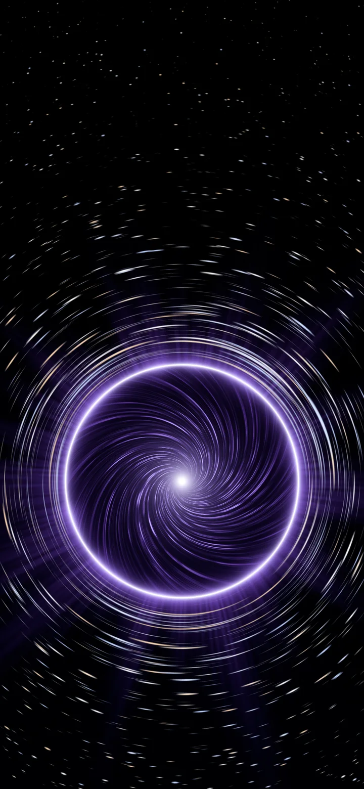 Purple Wormhole wallpaper for iPhone and Android