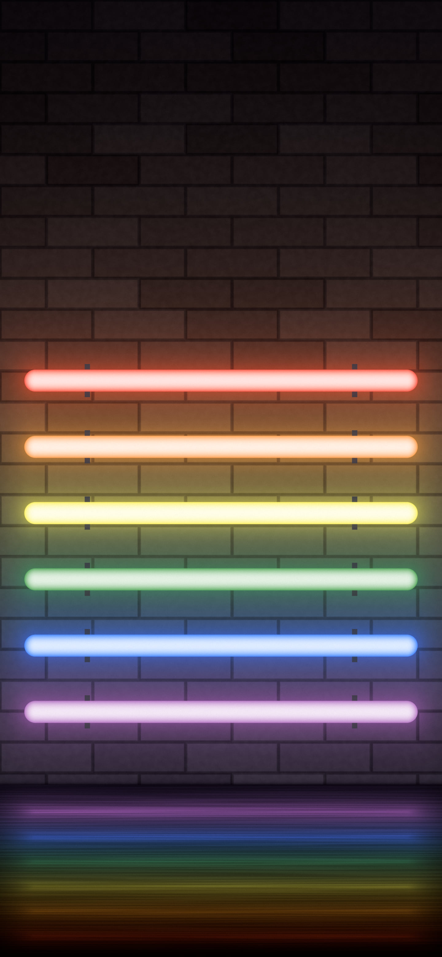 Rainbow Neon Pride Flag wallpaper for iPhone and Android