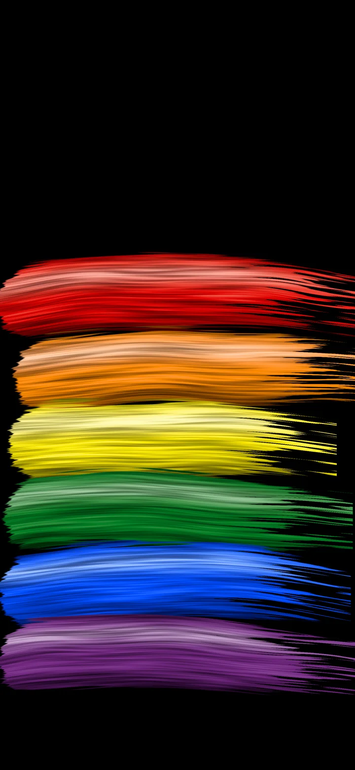 Rainbow Painted Pride Flag wallpaper for iPhone and Android