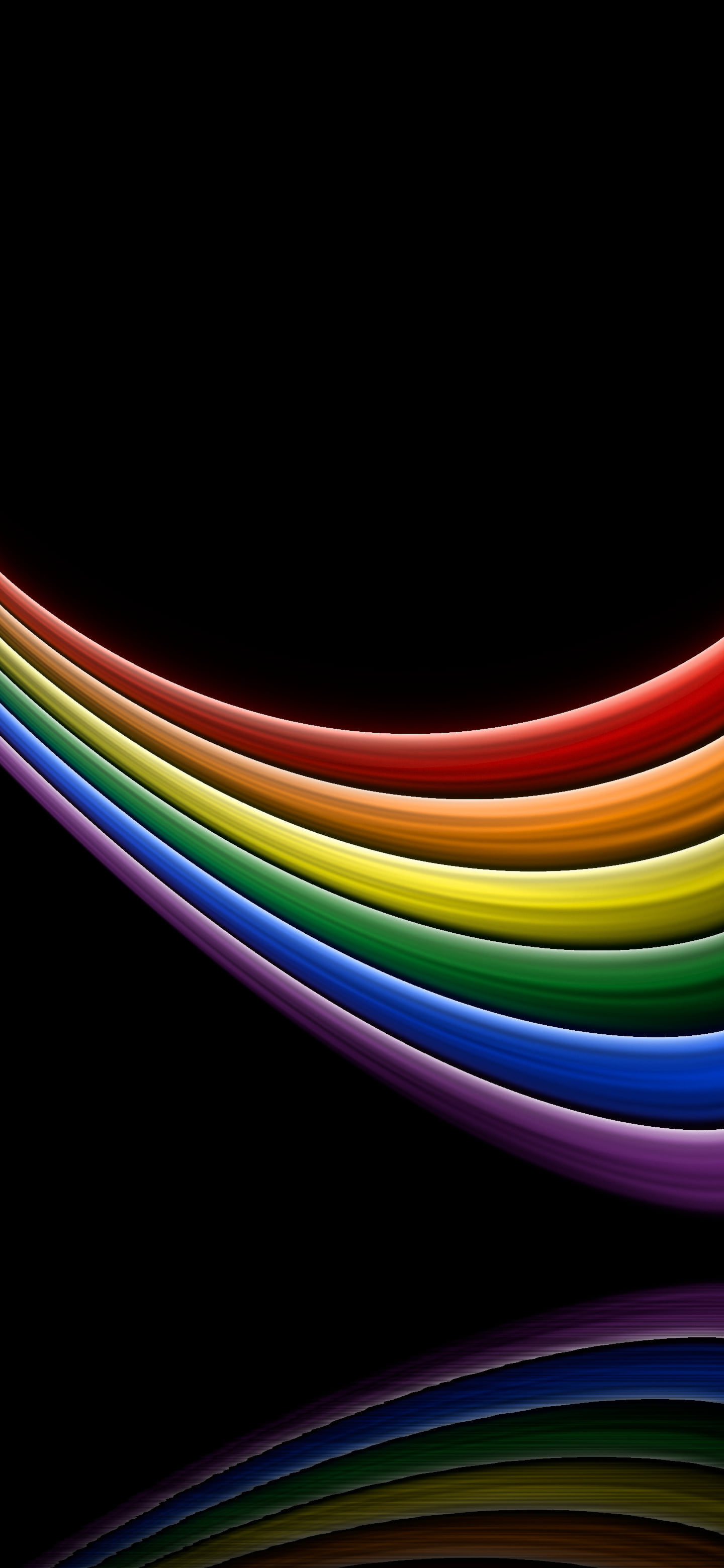 Rainbow Pride Flag Light Streams wallpaper for iPhone and Android