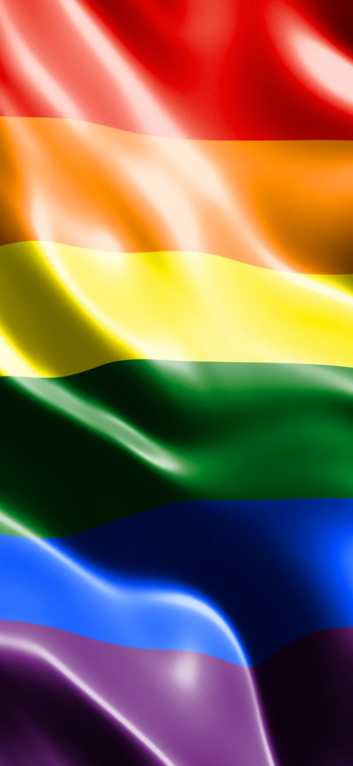 Rainbow Silk Pride Flag wallpaper for iPhone and Android
