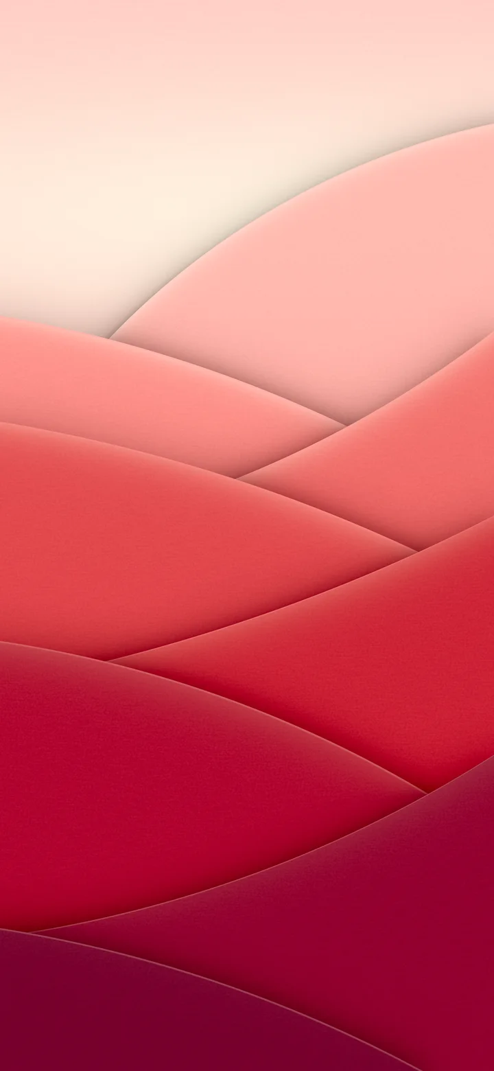 Red 3D Paper Cut Abstract Arcs wallpaper for iPhone and Android
