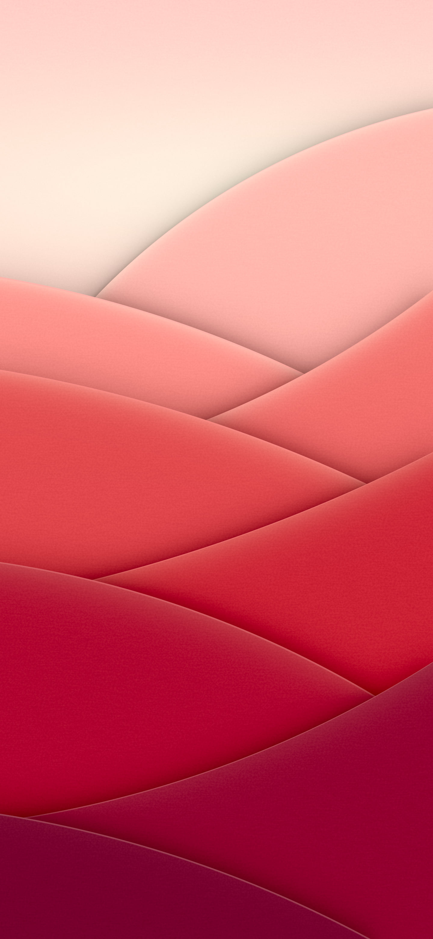 Red 3D Paper Cut Abstract Arcs wallpaper for iPhone and Android