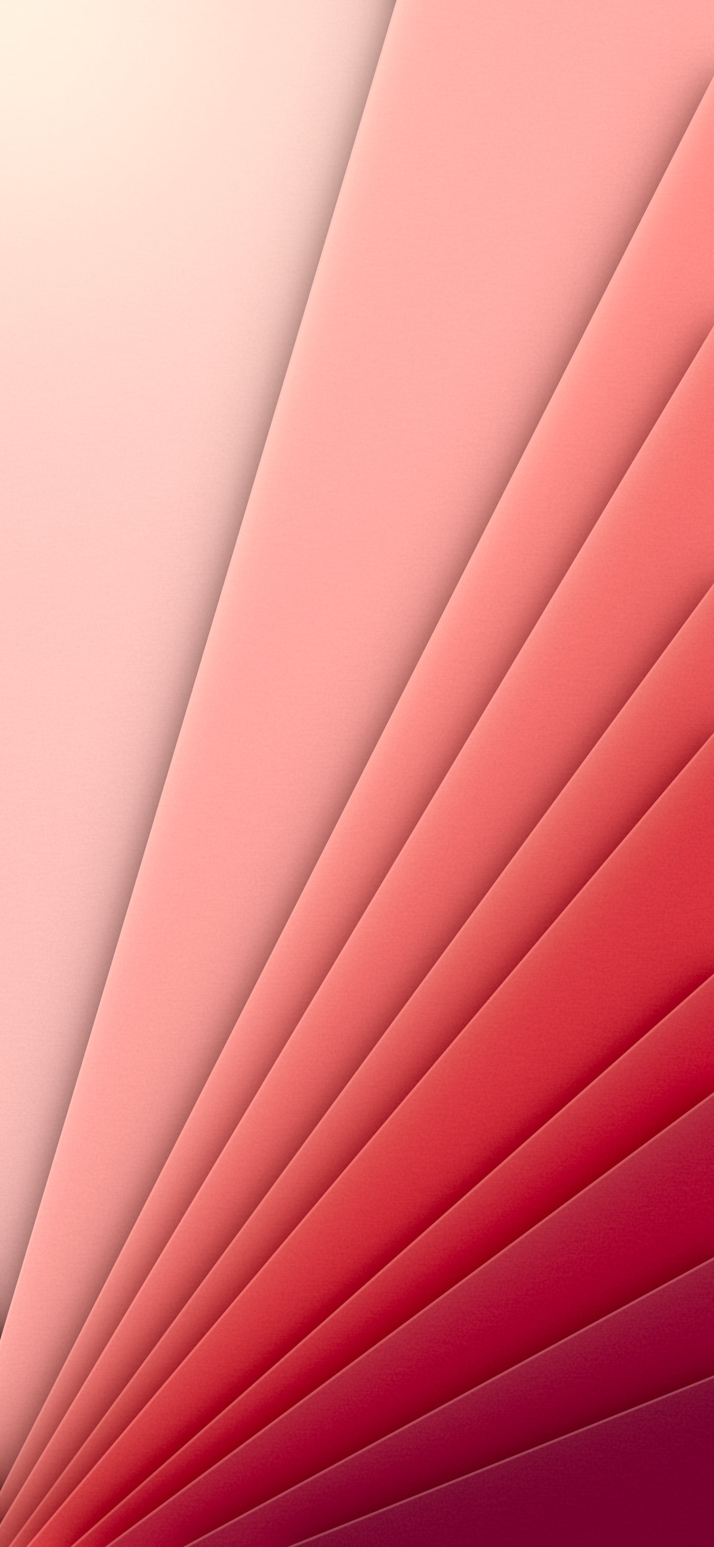 Red 3D Paper Cut Geometric Fan wallpaper for iPhone and Android