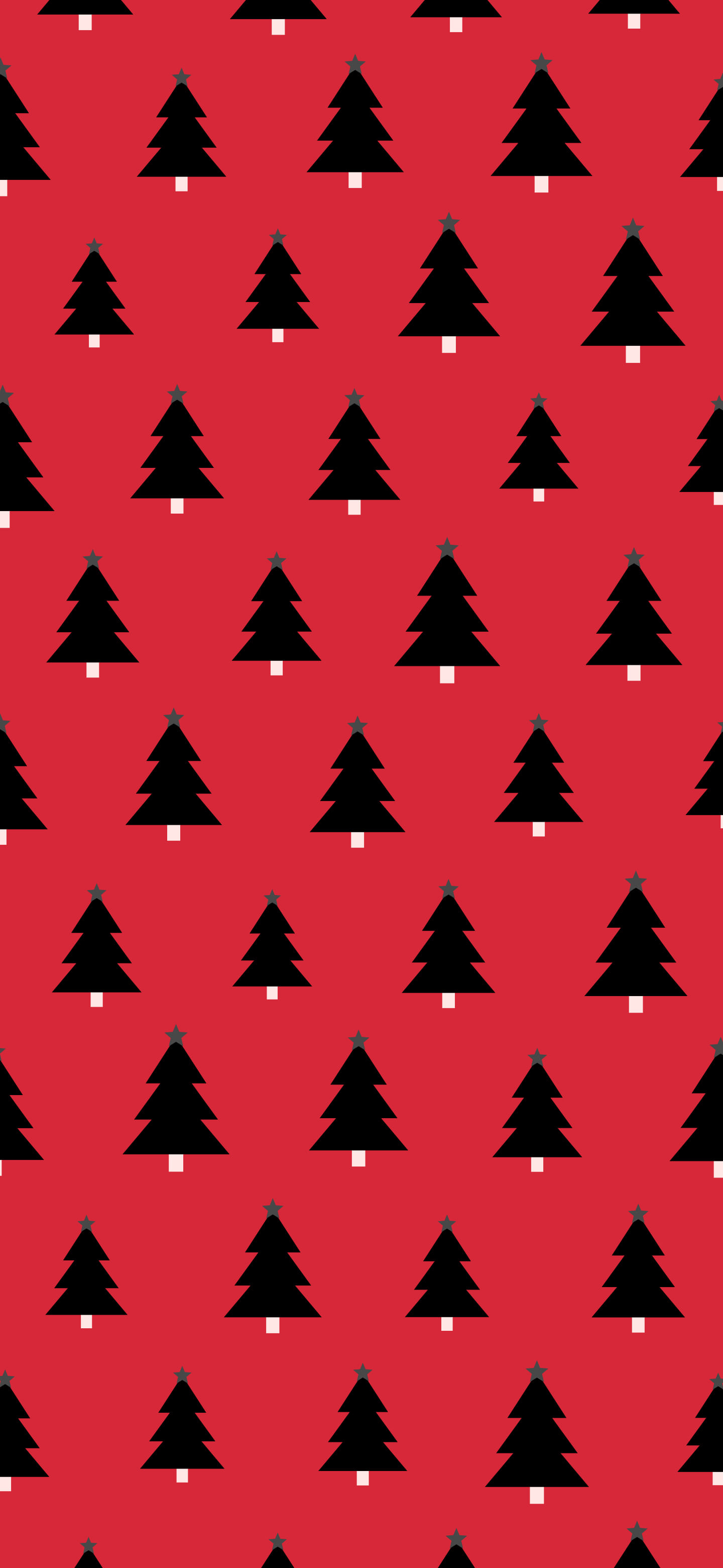 Red and Black Christmas Tree Pattern wallpaper for iPhone and Android