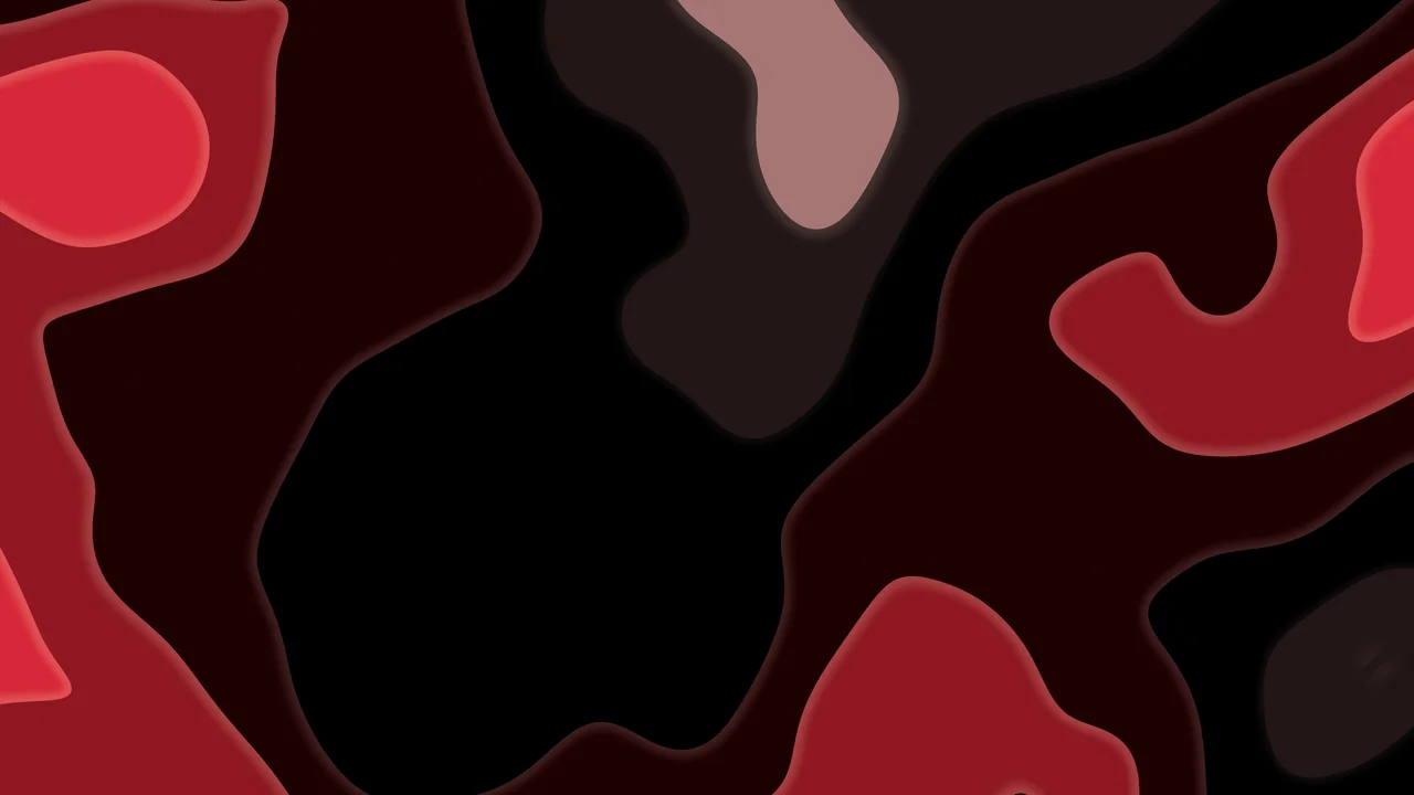 Red and Black Layered Topographic desktop wallpaper in 4K