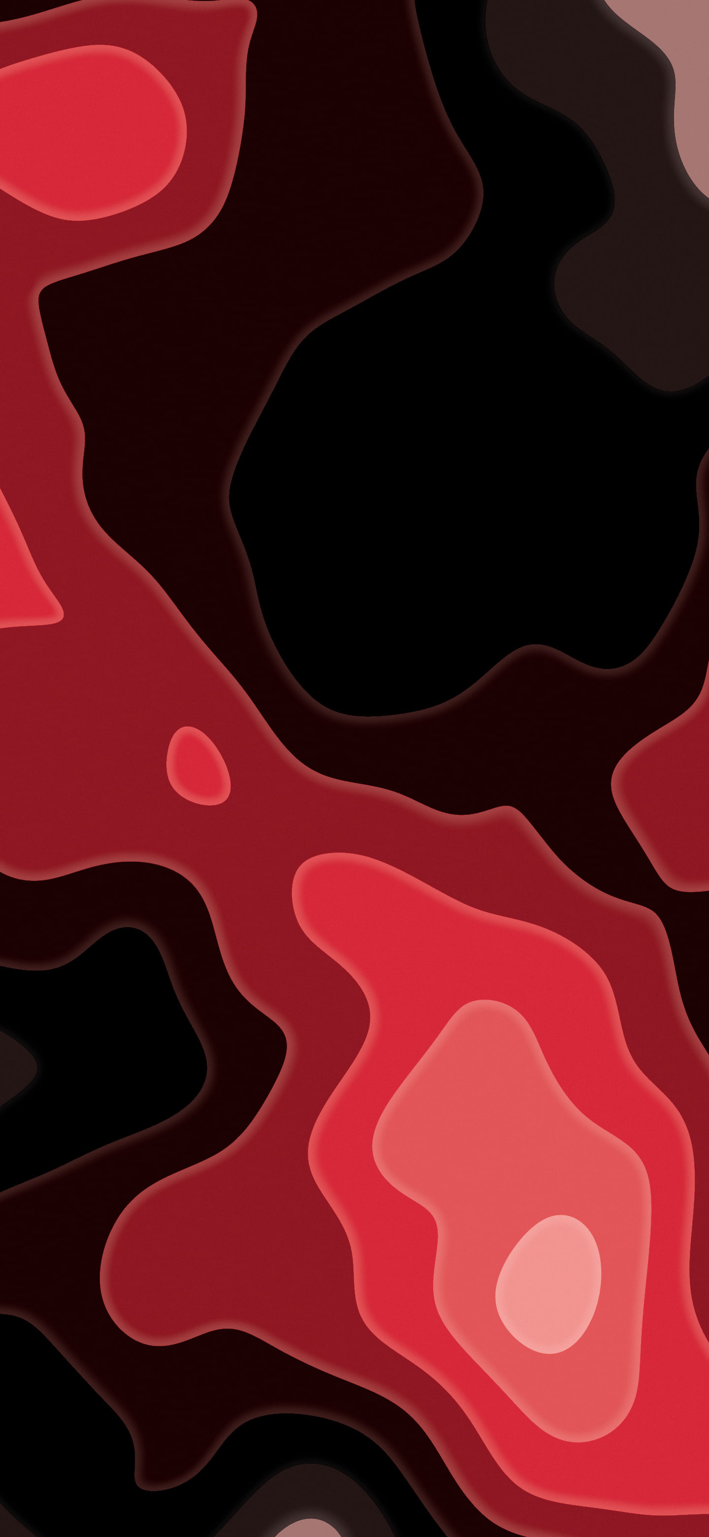 Red and Black Layered Topographic wallpaper for iPhone and Android