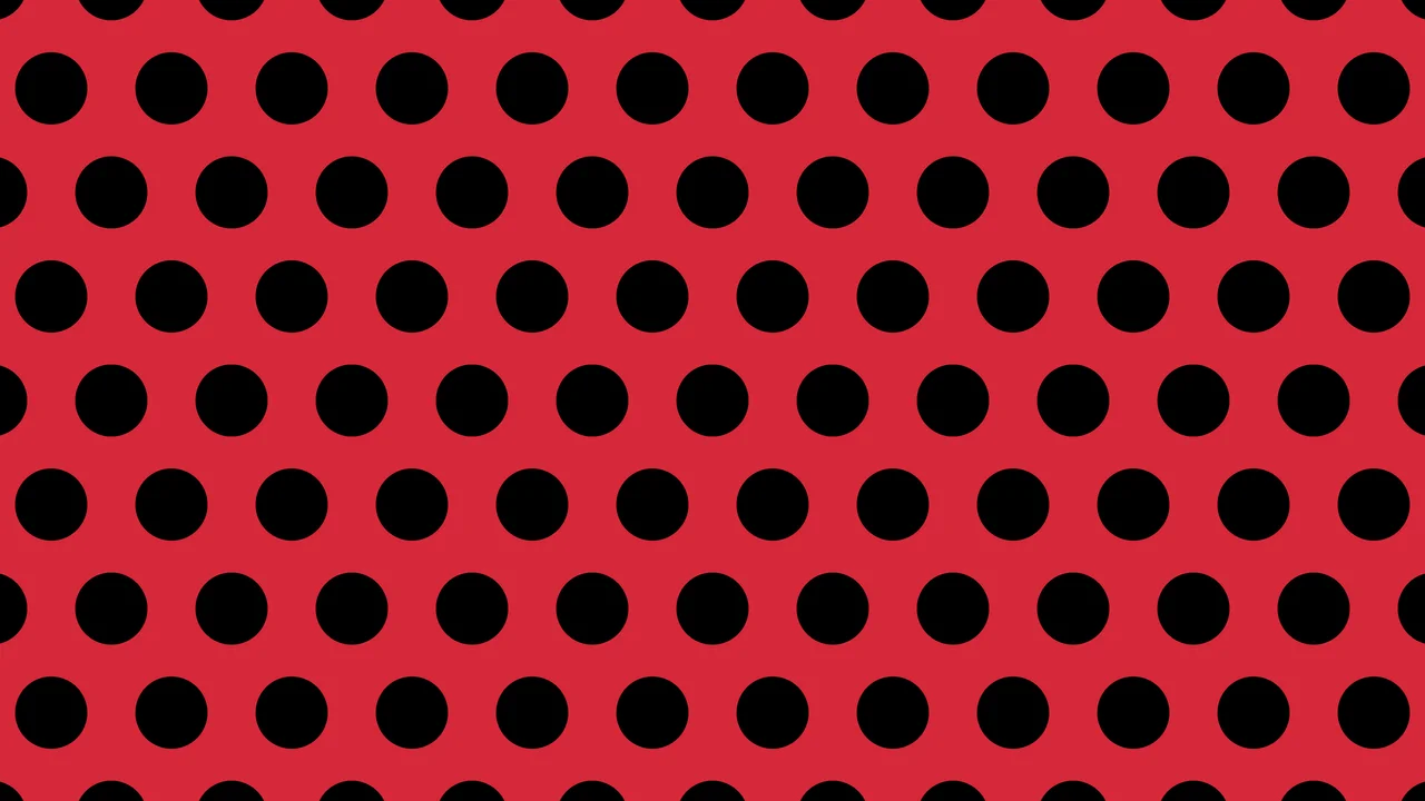 Red and Black Polka Dot desktop wallpaper in 4K