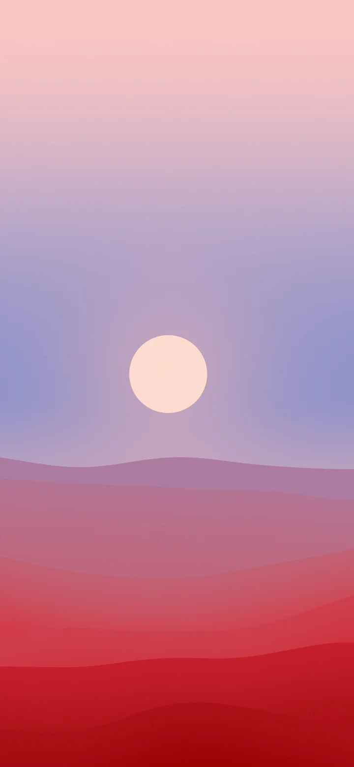 Red and Blue Minimalist Desert Dunes wallpaper for iPhone and Android