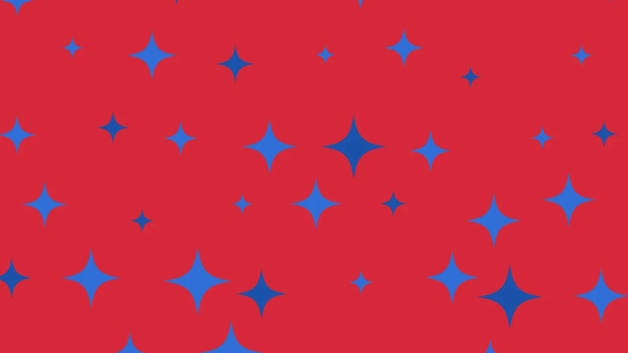 Red and Blue Sparkle Pattern desktop wallpaper in 4K