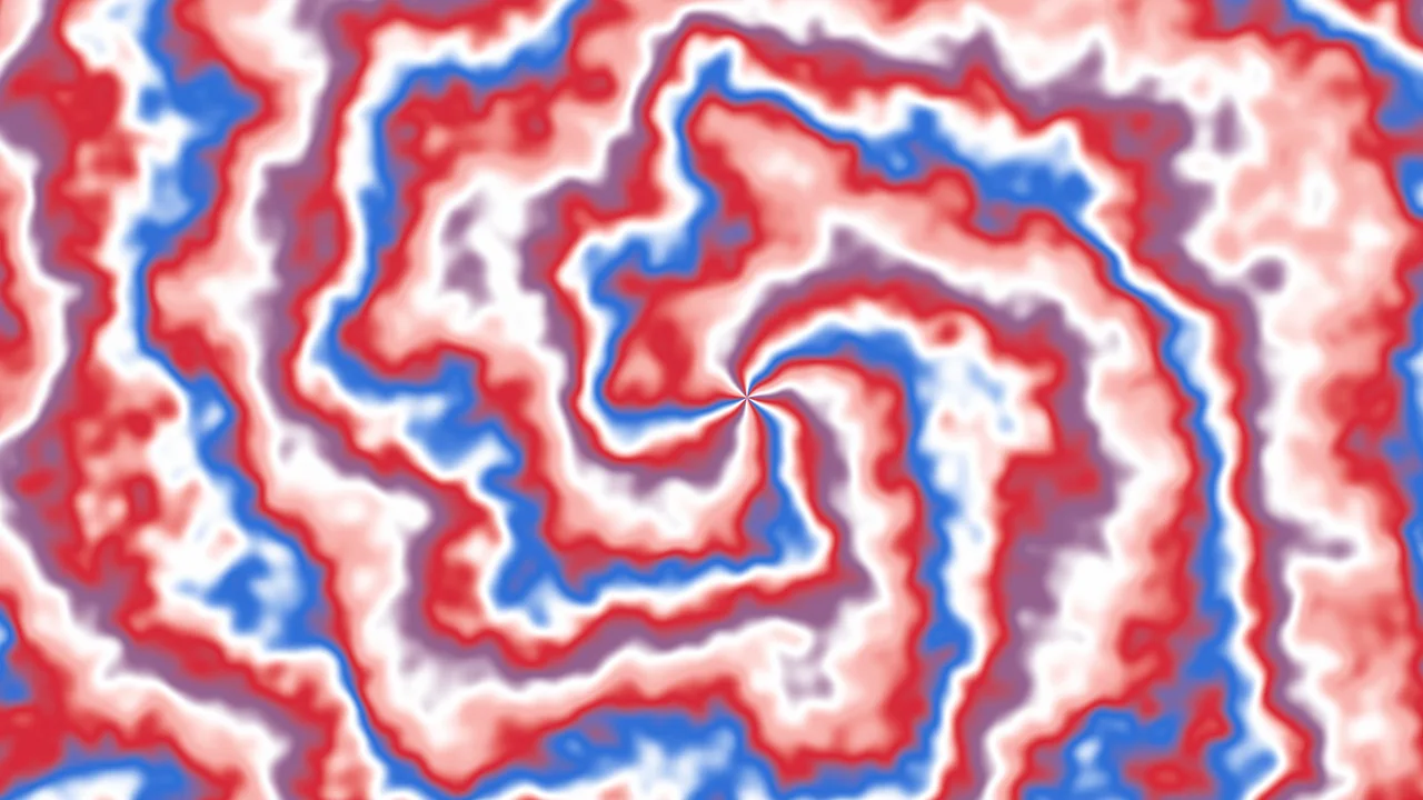 Red and Blue Spiral Tie Dye desktop wallpaper in 4K