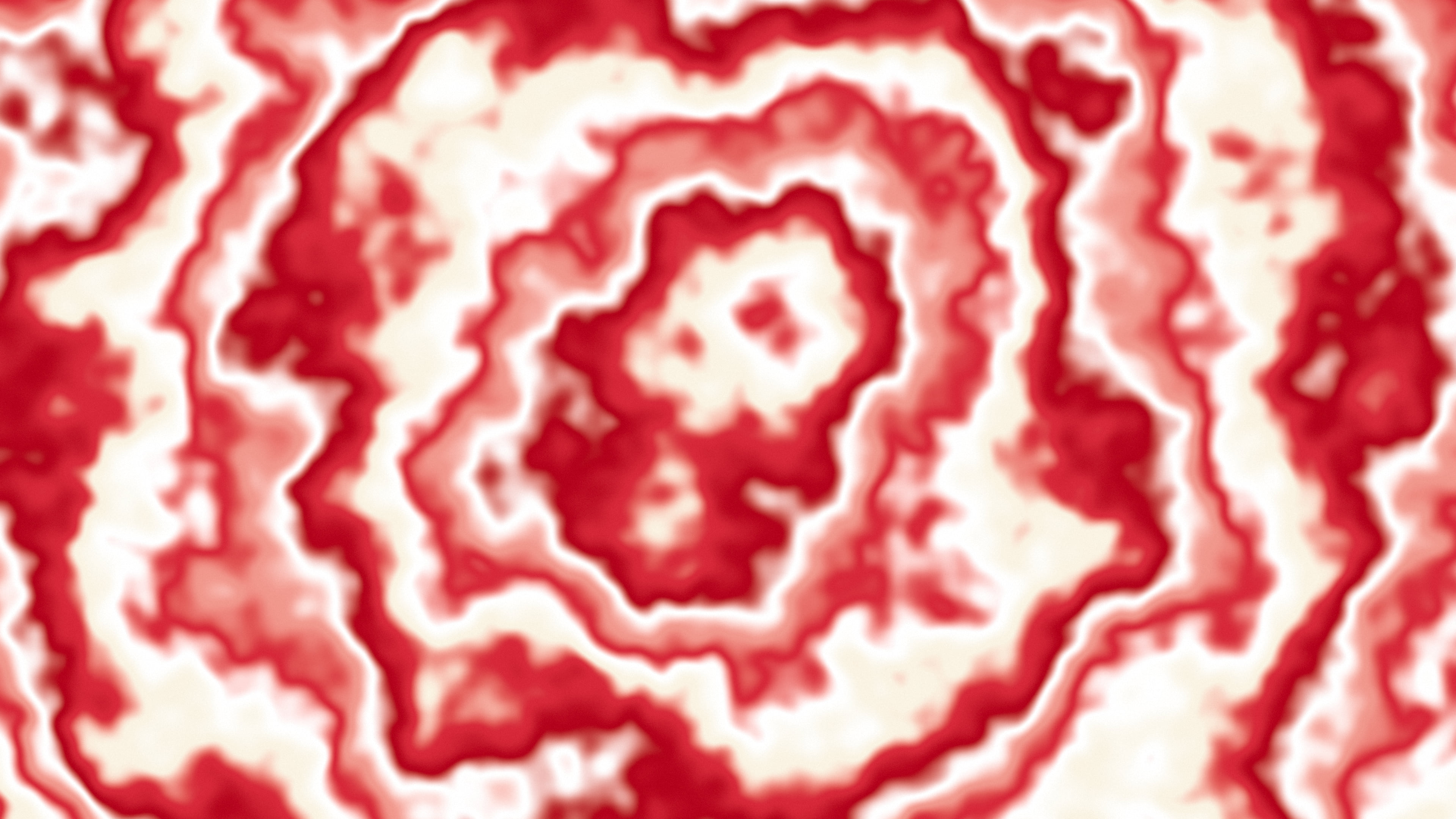 Red and Cream Bullseye Tie Dye desktop wallpaper in 4K