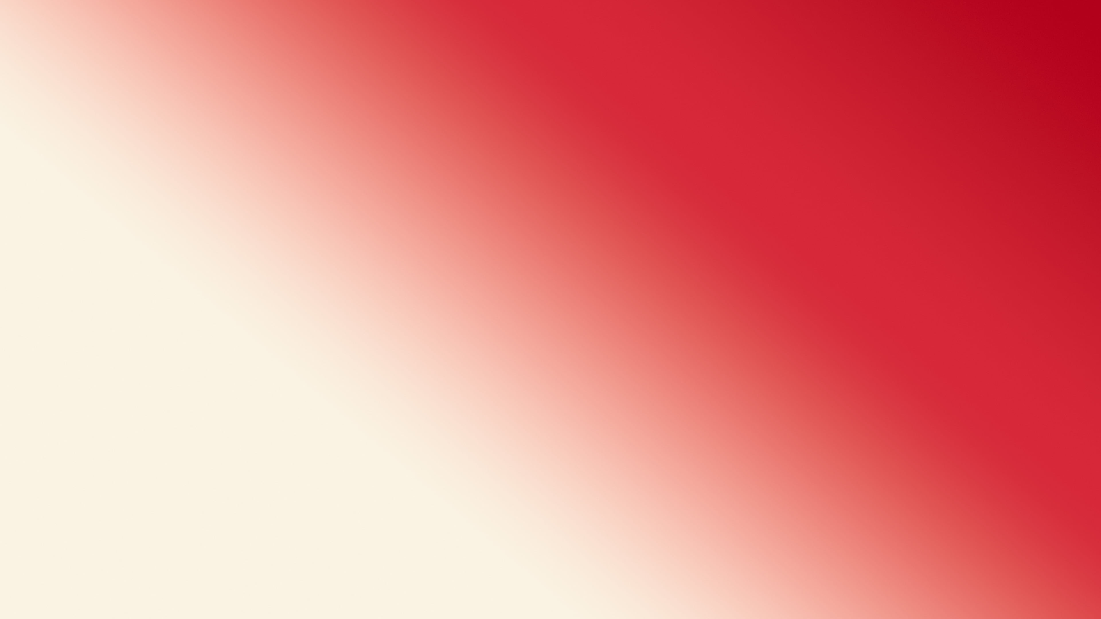 Red and Cream Diagonal Ombre Gradient desktop wallpaper in 4K
