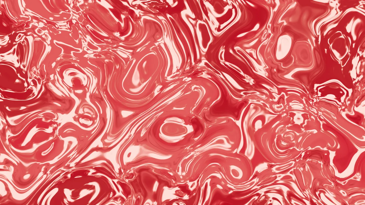 Red and Cream Liquid Marble desktop wallpaper in 4K