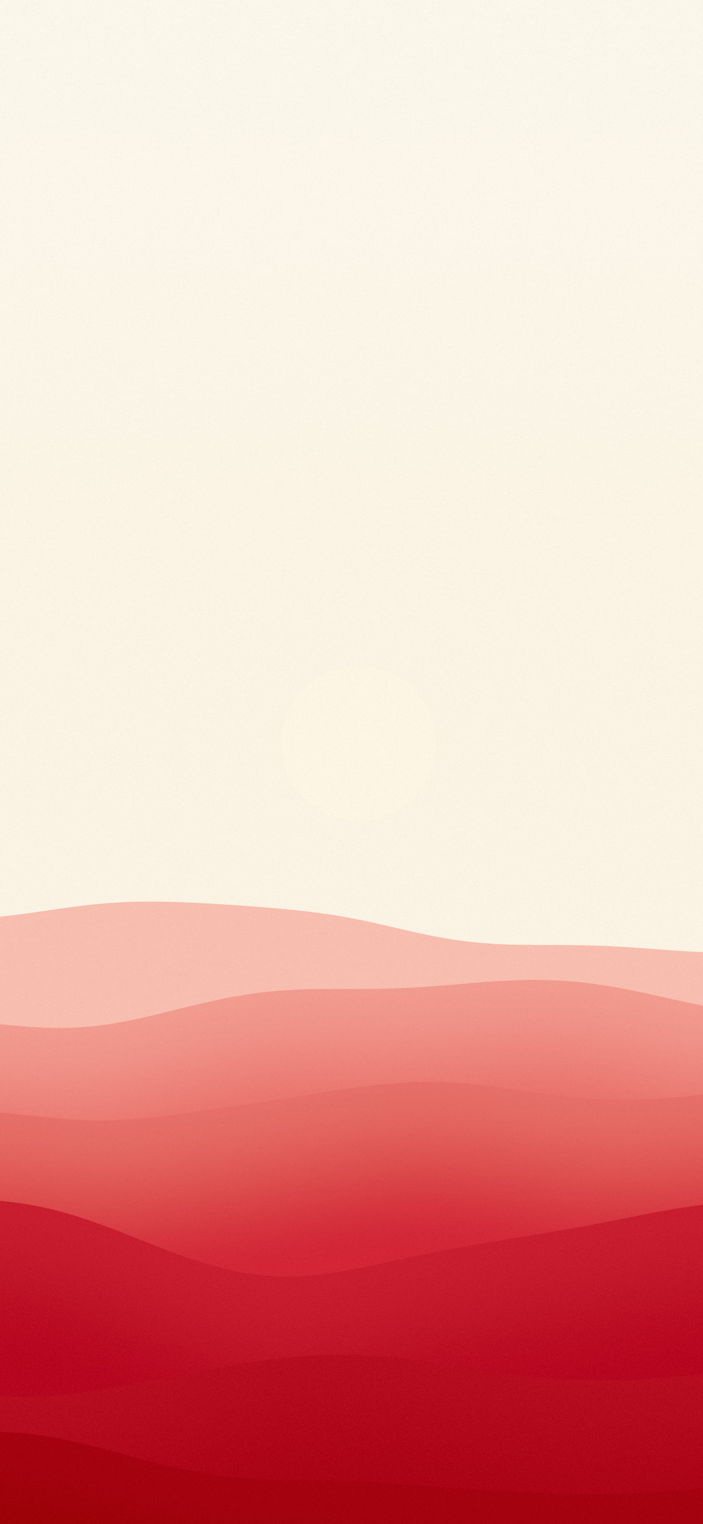 Red and Cream Minimalist Desert Dunes wallpaper for iPhone and Android