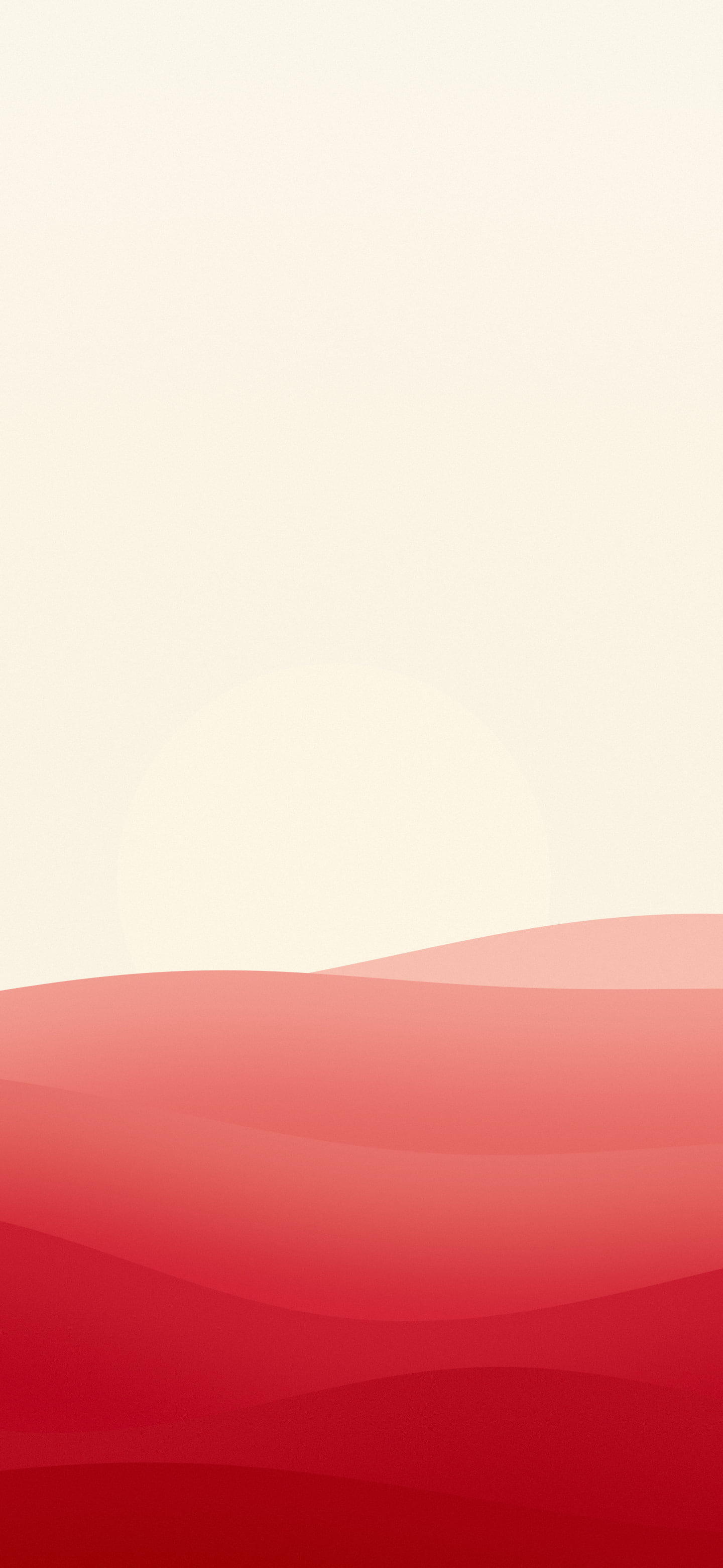 Red and Cream Minimalist Sunset Hills wallpaper for iPhone and Android