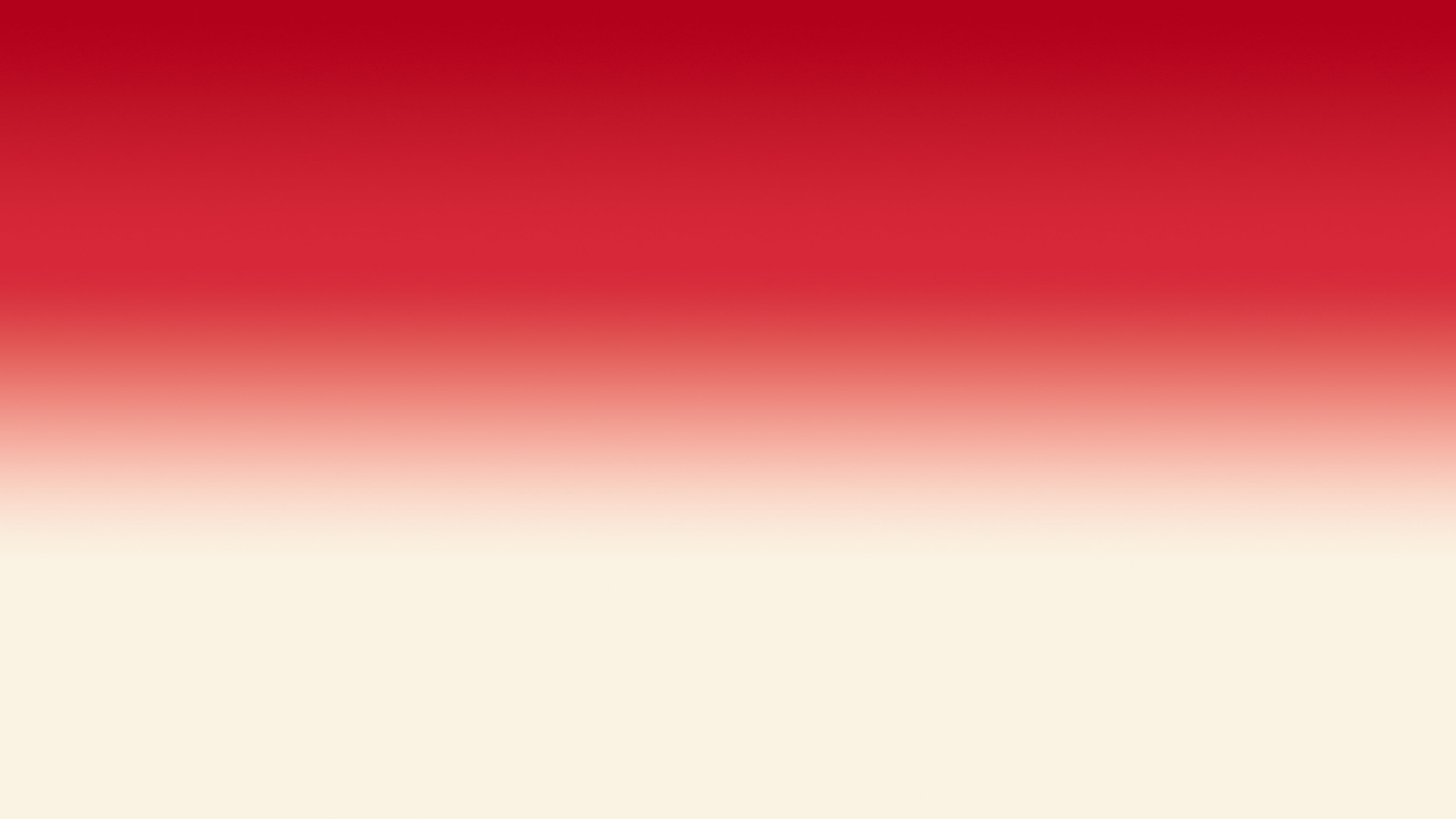 Red and Cream Ombre Gradient desktop wallpaper in 4K