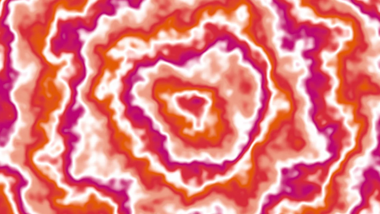Red Bullseye Tie Dye desktop wallpaper in 4K
