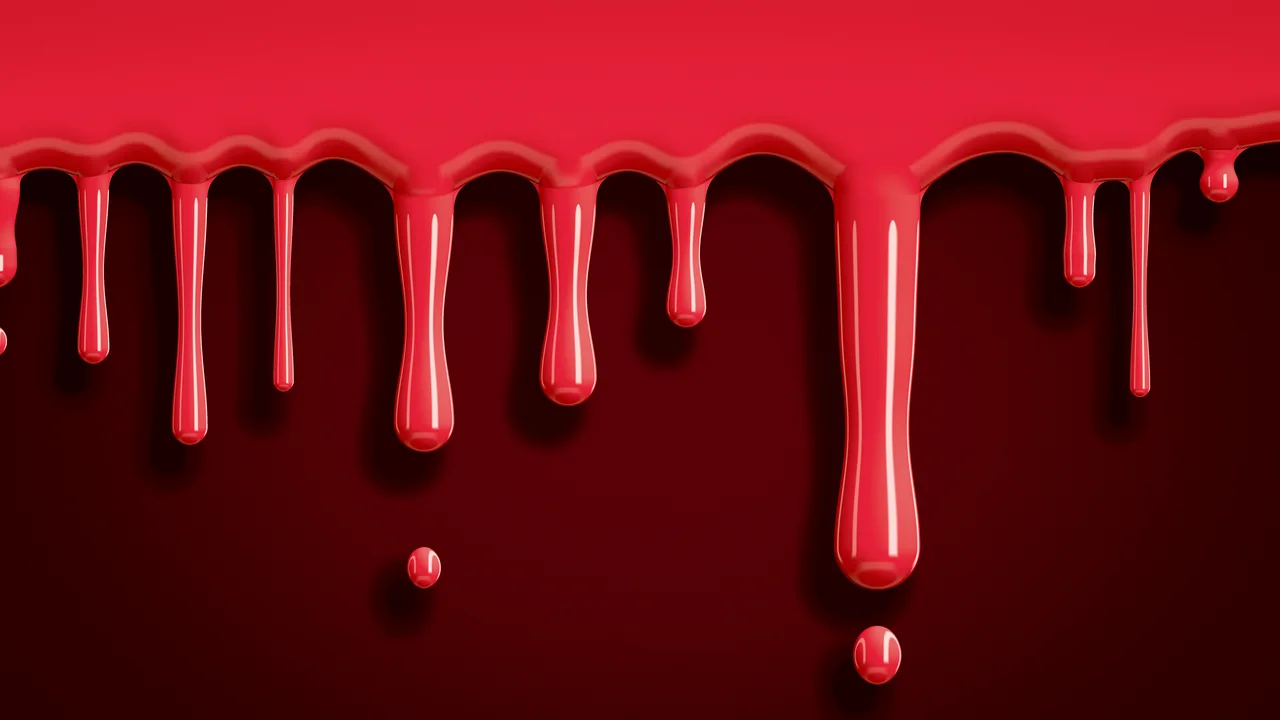 Red Dripping Slime desktop wallpaper in 4K