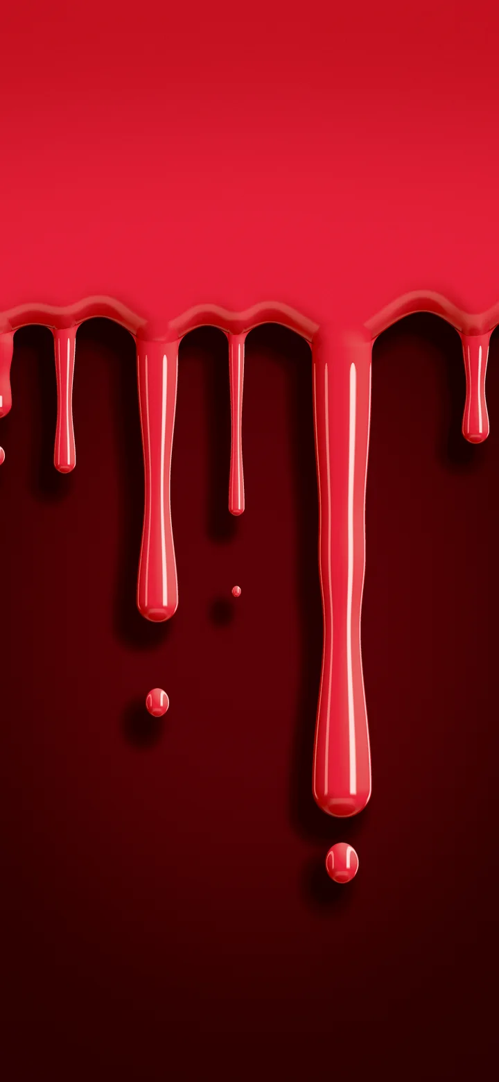 Red Dripping Slime wallpaper for iPhone and Android