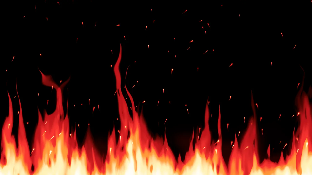 Red Flames desktop wallpaper in 4K