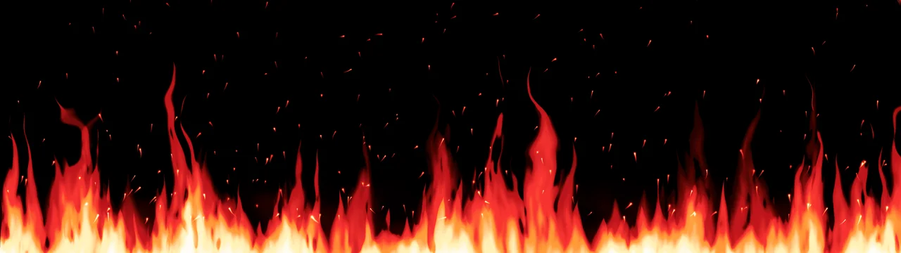 Red Flames dual monitor wallpaper, 7680 × 2160