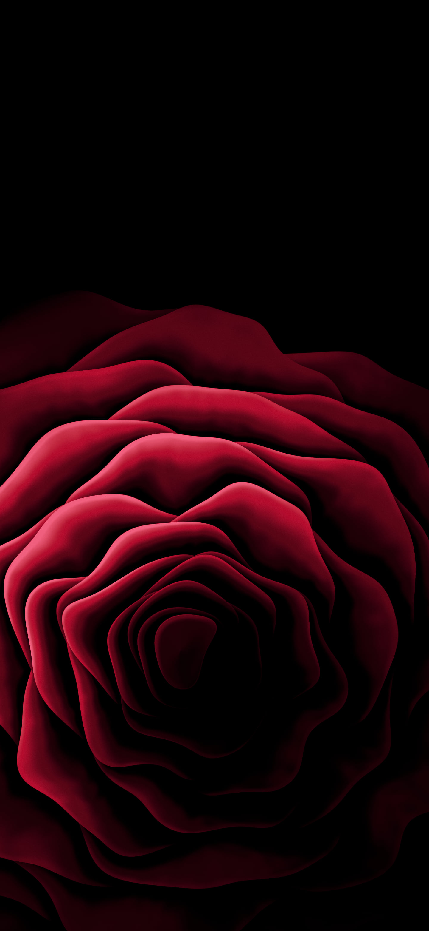 Red Rose from Above wallpaper for iPhone and Android