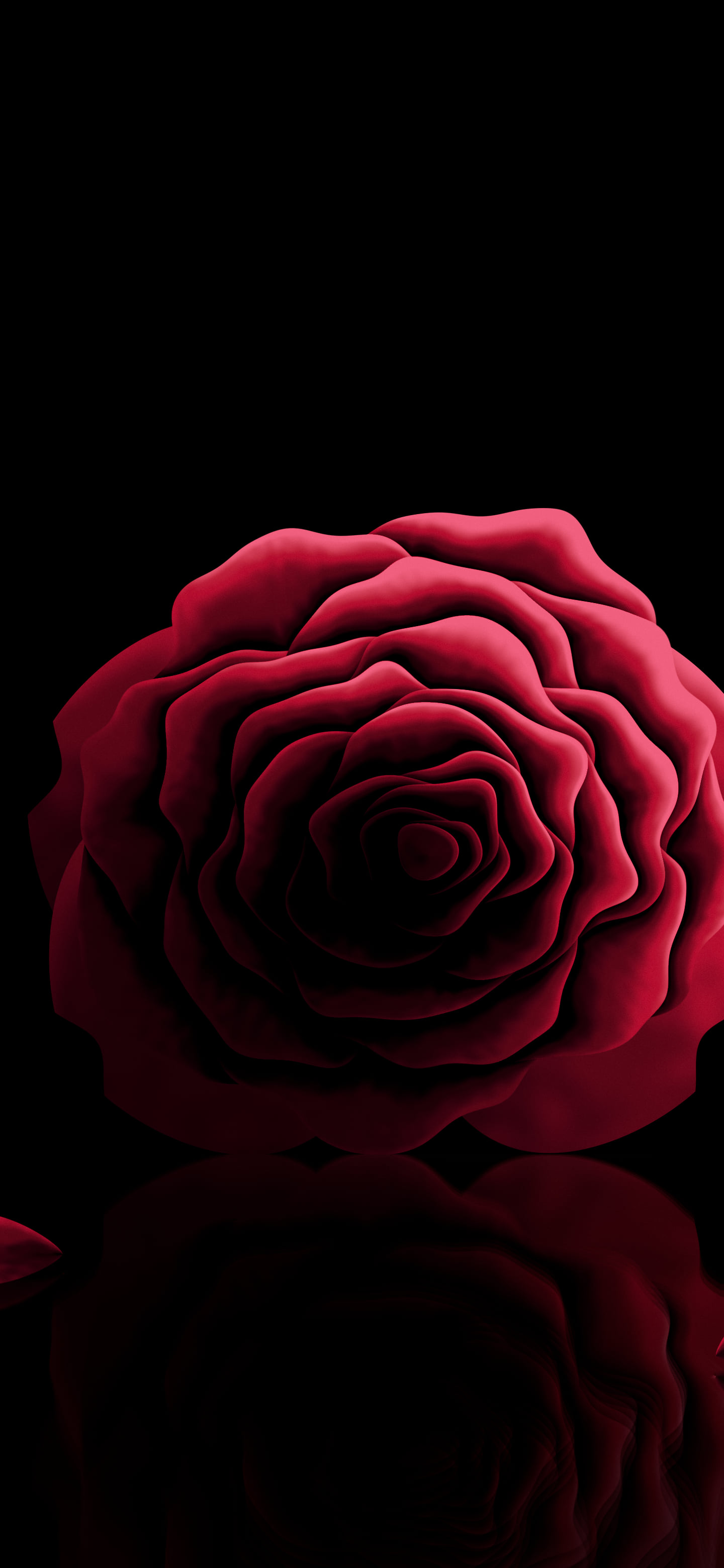 Red Rose Reflection wallpaper for iPhone and Android