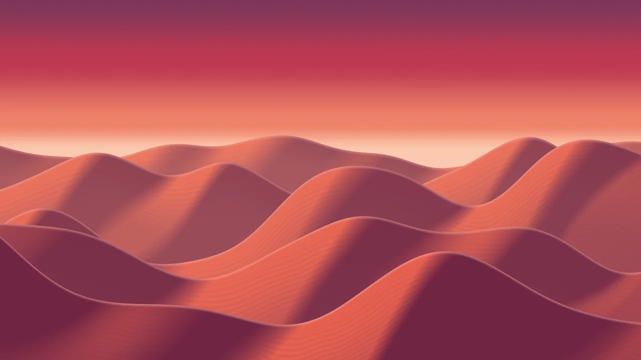 Red Sand Dunes desktop wallpaper in 4K