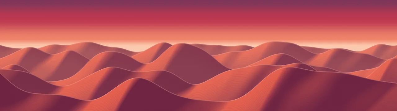 Red Sand Dunes dual monitor wallpaper, 7680 × 2160
