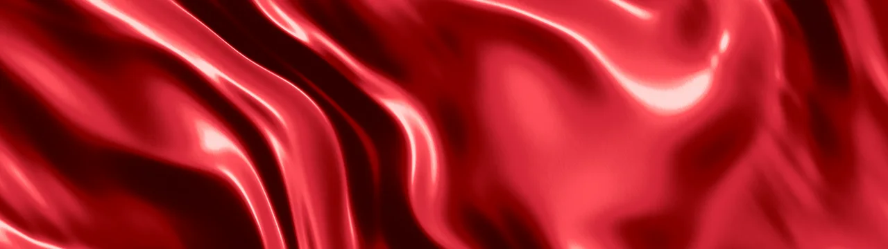Red Silk Satin dual monitor wallpaper, 7680 × 2160