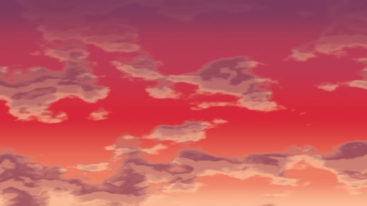 Red Sunset Clouds desktop wallpaper in 4K