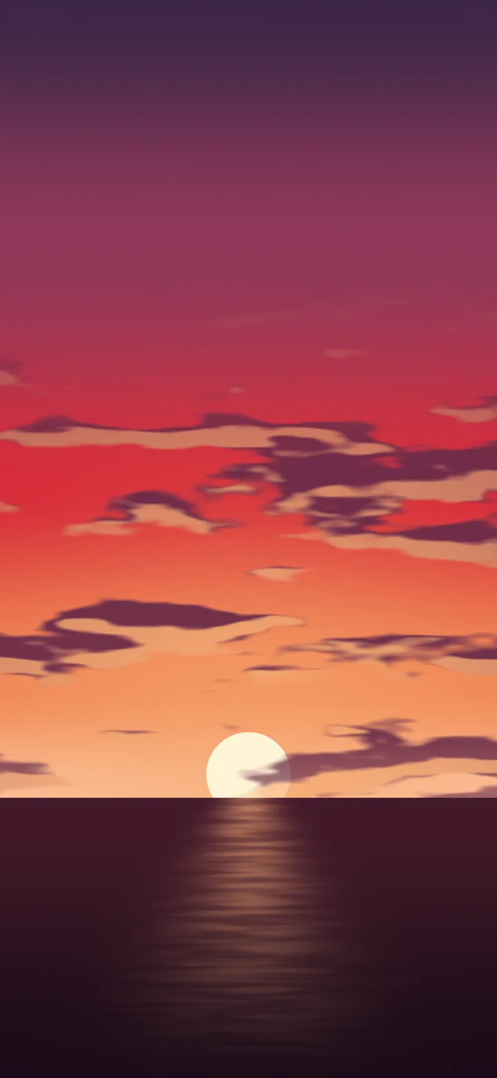 Red Sunset Sky wallpaper for iPhone and Android