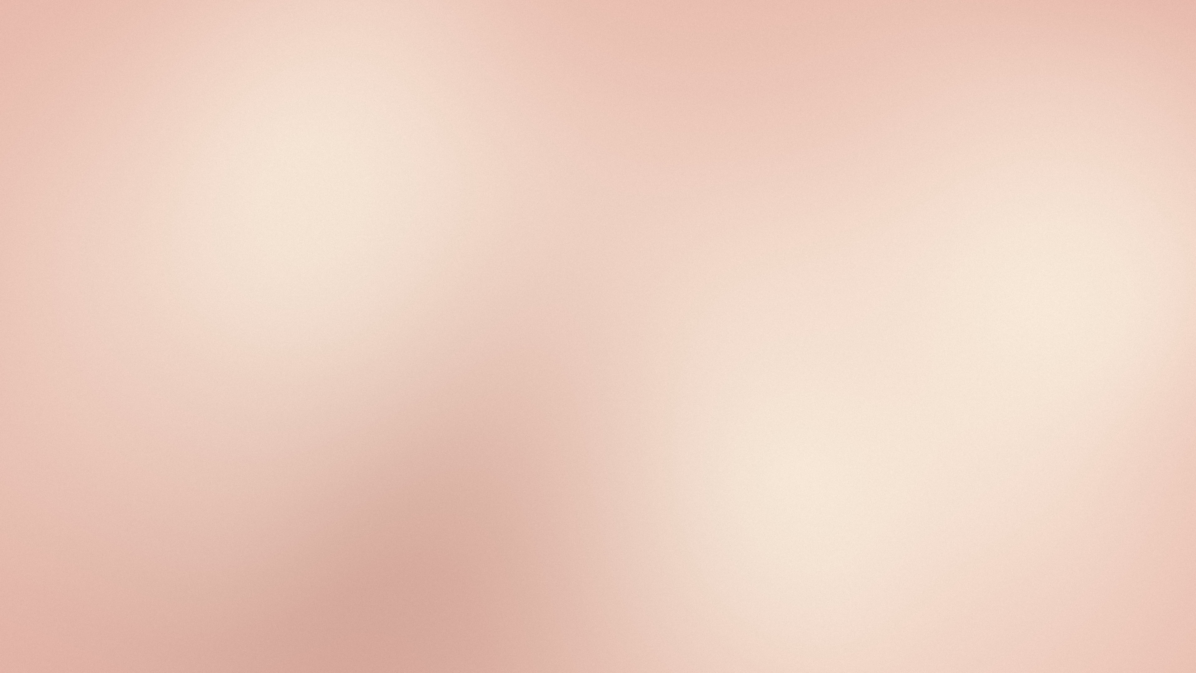 Rose Gold and Cream Dreamy Aura Gradient desktop wallpaper in 4K