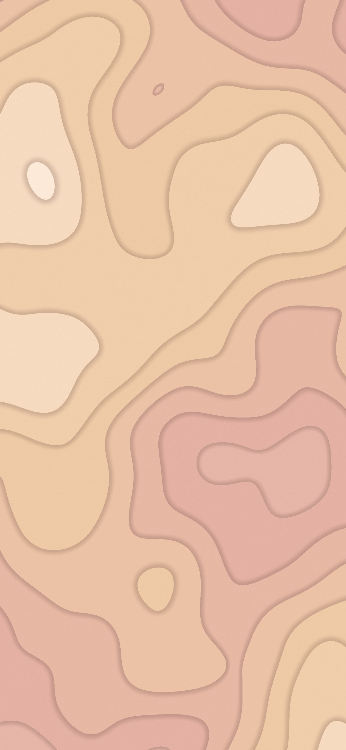 Rose Gold Layered Topographic wallpaper for iPhone and Android