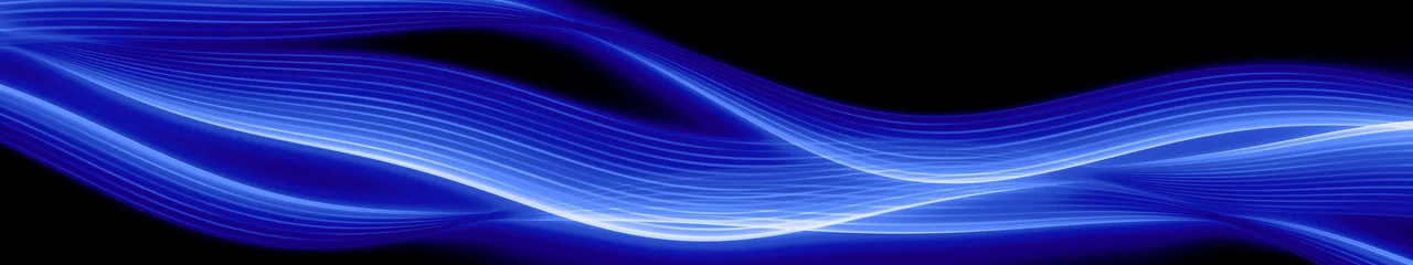 Royal Blue Abstract Light Streams triple monitor wallpaper, 7680 × 1440