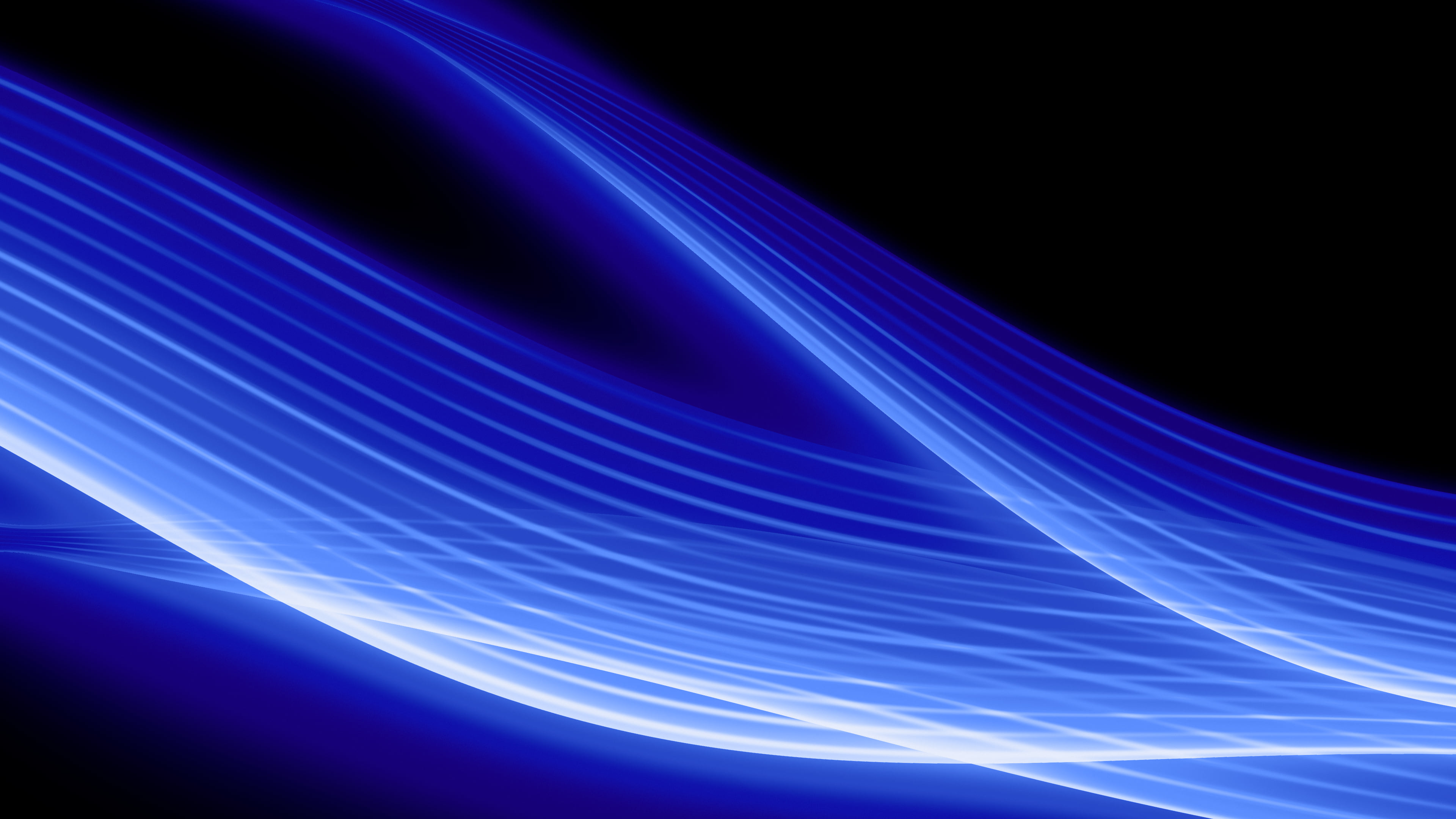 Royal Blue Abstract Light Streams desktop wallpaper in 4K
