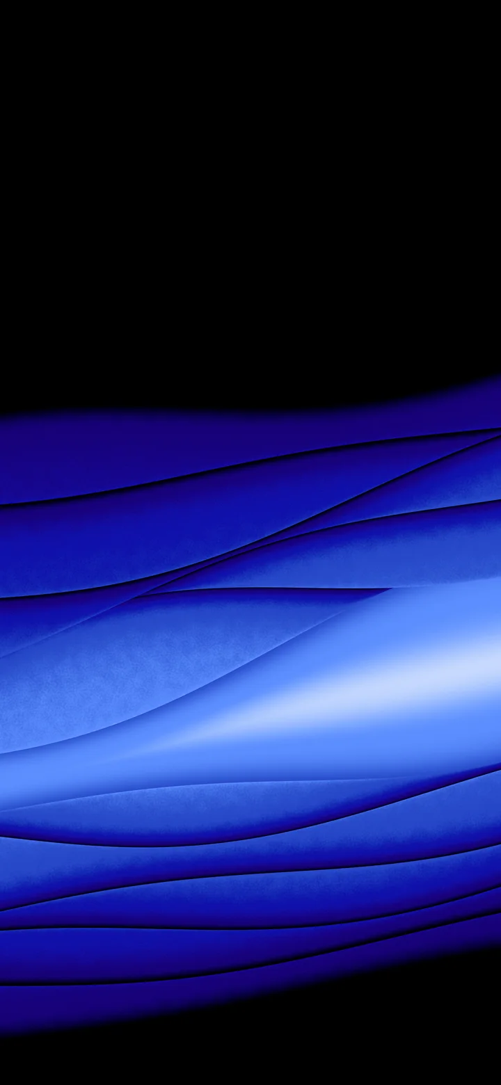 Royal Blue Abstract Paper Cut Waves wallpaper for iPhone and Android